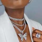 Silver Fashion Sexy Butterfly Necklace