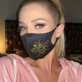 Gold Fashion Casual Print Face Protection