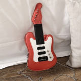 Red Fashion Casual Guitar Patchwork Crossbody Bag
