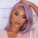 Pink Fashion Casual Solid Wigs Accessories