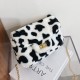Black Fashion Casual Print Chain Strap Crossbody Bag