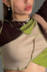Green Street Patchwork Patchwork O Neck Mid Waist Tops