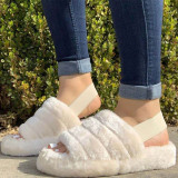 White Casual Round Shoes