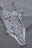 Leopard Print Sexy Print Frenulum Swimwears