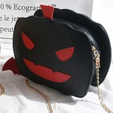 Brown Fashion Casual Patchwork Pumpkin Crossbody Bag