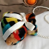 colour Fashion Casual Tie Dye Crossbody Bag