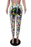 Colour Street Print Mid Waist Pencil Bottoms
