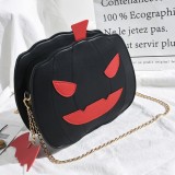 Brown Fashion Casual Patchwork Pumpkin Crossbody Bag