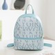 Blue Fashion Casual Letter Print Backpack