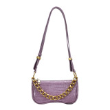 Purple Fashion Casual Solid Shoulder Bags