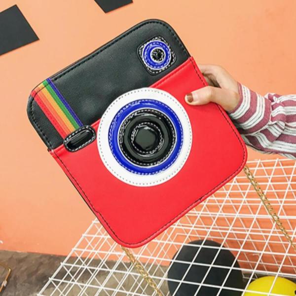 Red Fashion Casual Patchwork Messenger Bag
