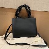 Black Fashion Casual Solid Bag Crossbody Bag