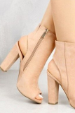 Beige Sexy Street Hollowed Out Patchwork Opend Out Door Shoes
