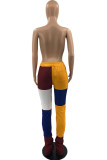 Multicolor Sportswear Patchwork Mid Waist Bottoms