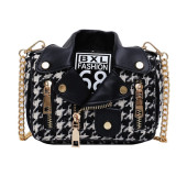Black Fashion Casual Chain Strap Crossbody Bag