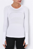 Pink Casual Sportswear Solid Basic O Neck Tops