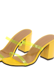 Yellow Casual Street Patchwork Opend Out Door Shoes