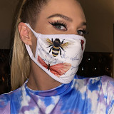 White Fashion Casual Print Face Protection