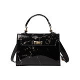 Black Fashion Print Crossbody Bag