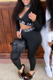 White Casual Solid Patchwork V Neck Long Sleeve Two Pieces