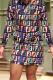 Multicolor Casual Print Patchwork O Neck Printed Dress Dresses