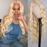 Gold Fashion Casual Solid Hign-temperature Resistance Wigs