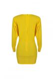 Red Fashion adult Casual Cap Sleeve Long Sleeves V Neck Step Skirt Mini Patchwork Solid Beadin