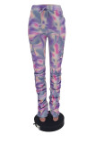 multicolor Sweet Print Fold Bottoms