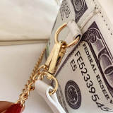 Blue Fashion Casual Print Crossbody Bag