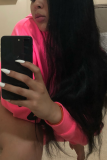 Pink Sweet Print Letter Hooded Collar Tops