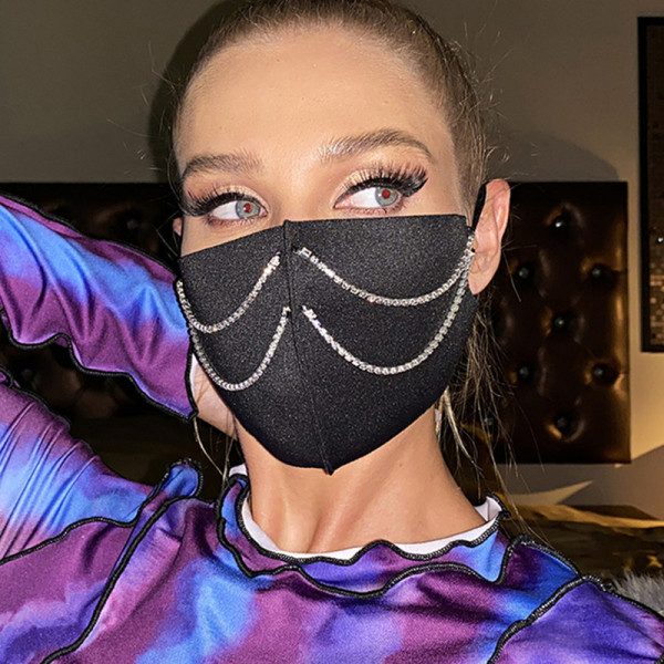 Black Fashion Casual Print Face Protection
