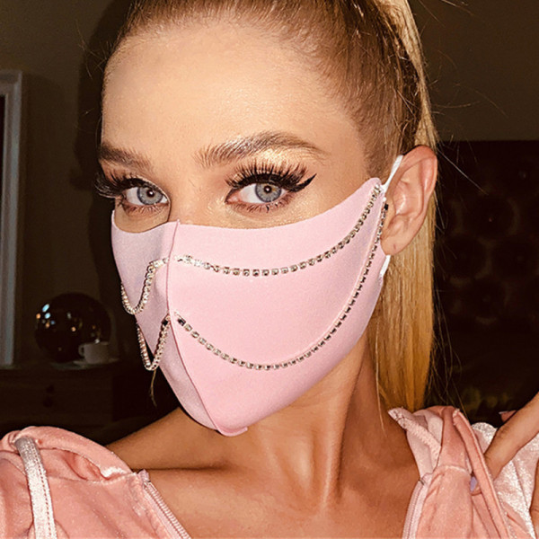 Pink Fashion Casual Print Face Protection