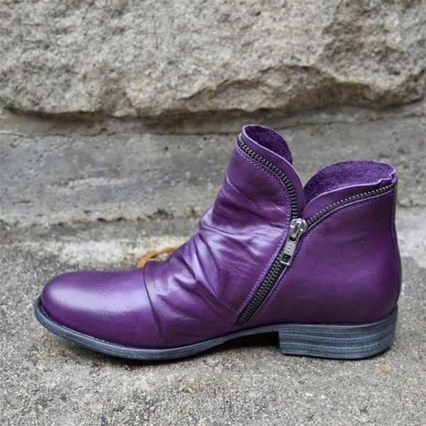 Purple Round Keep Warm Shoes
