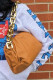 Orange Fashion Casual Solid Messenger Bag