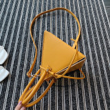 Yellow Fashion Casual Solid Yellow Crossbody Bag