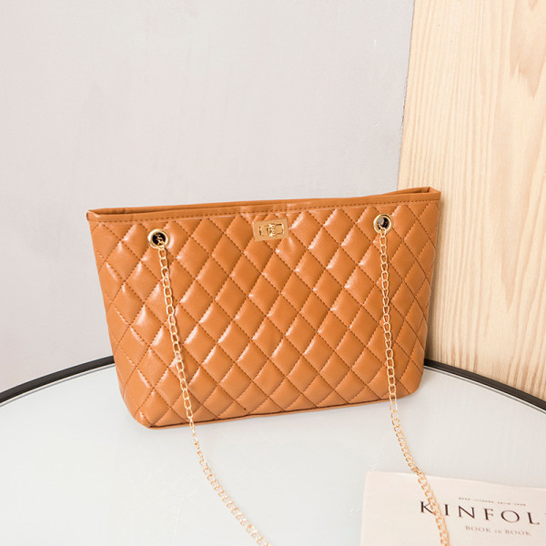 Orange Fashion Casual Chain Strap Crossbody Bag