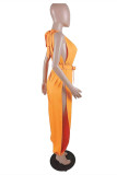 Green Sexy Casual Solid Hollowed Out Backless O Neck Regular Jumpsuits