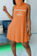 Orange Fashion Casual Black Pink Orange Yellow Hide Blue Tank Sleeveless Halter Neck A leaf skirt skirt Print Dresses