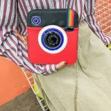 Red Fashion Casual Patchwork Messenger Bag