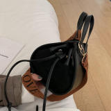 Brown Casual Vintage Solid Crossbody Bag