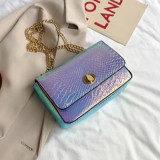Blue Purple Fashion Casual Chain Strap Crossbody Bag