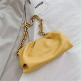 Yellow Fashion Casual Solid Messenger Bag