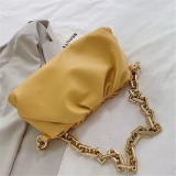 Yellow Fashion Casual Solid Messenger Bag