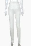 White Street Striped Patchwork Regular Bottoms