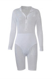 White Casual Fashion Mesh zipper Sequin perspective Asymmetrical Polyester Long Sleeve Turndown Collar