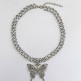 Silver Fashion Sexy Butterfly Necklace