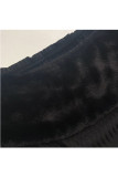 Black Sexy Off The Shoulder Long Sleeves One word collar Pencil Dress Knee-Length Patchwork Soli
