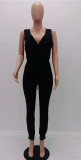 Wine Red Hollow Out Sashes Solid Fashion Jumpsuits & Rompers