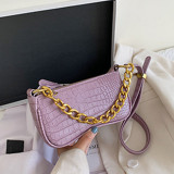Purple Fashion Casual Solid Shoulder Bags