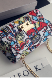 Red Daily Mixed Printing Print Bag Accessories